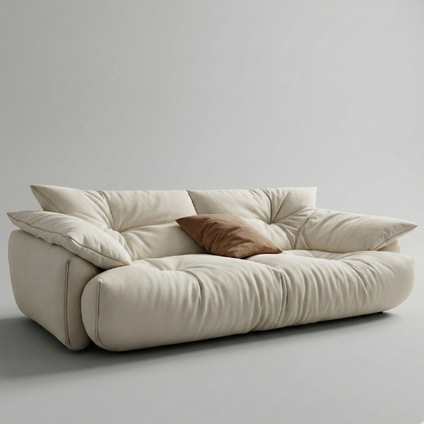 The Clifton - Cream Slouch Cloud Sofa 3-Seater
