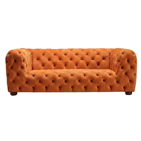 FrontEnd-600-x-600-px-78.png The Madikizela - Orange Deep Buttoned Chesterfield Velvet Sofa