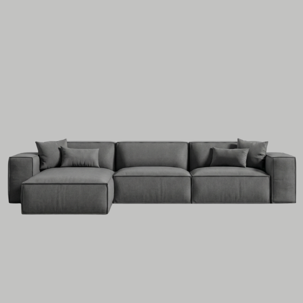 FrontEnd-600-x-600-px-87.png The Kathrada - Grey Modular Block L-Shape Sofa with Piping